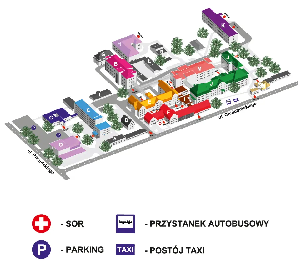 plan rozmieszczenia budynków